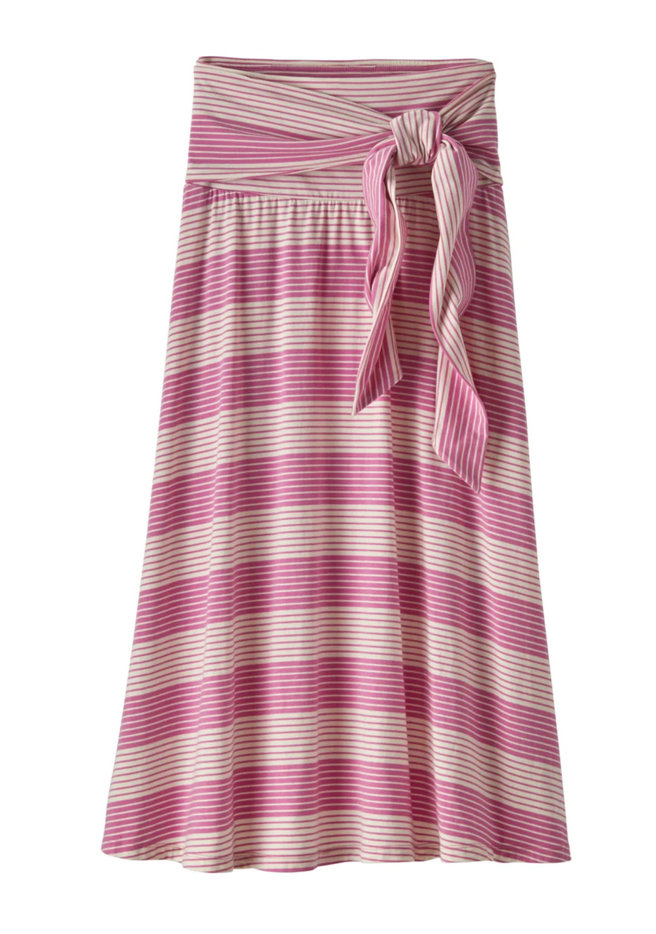 Patagonia Kamala Midi Skirt Womens S Pink Striped Convertible To Dress Organic